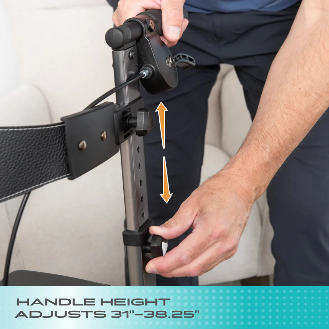 Signature Life Wonder Rollator HD - Portable Bariatric Walker - Image 9