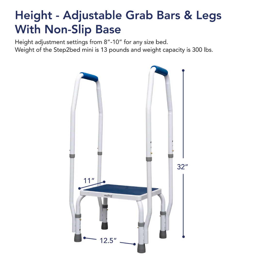 Step2Bed Mini Bedside Stepper with Fall Prevention Handles - Image 4