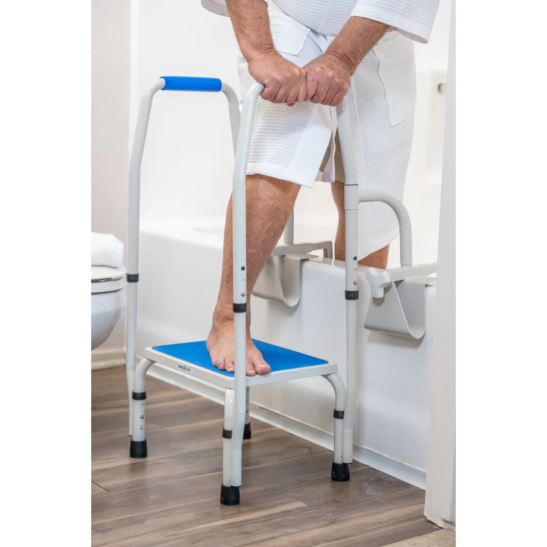 Step2Tub Bathtub Step Stool with Fall Prevention Handles - Image 14