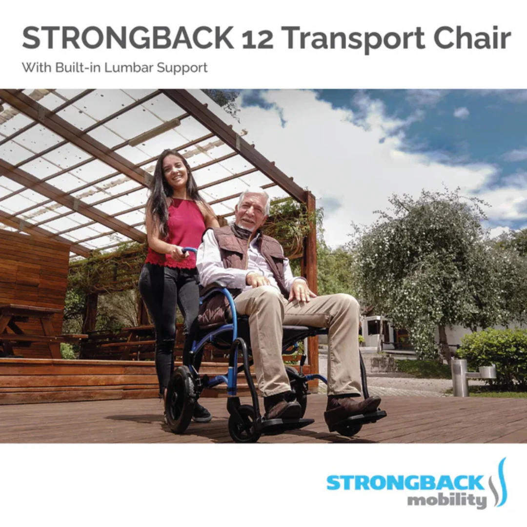 Strongback Mobility Excursion 12 Transport Wheelchair - Ultralight - Image 4