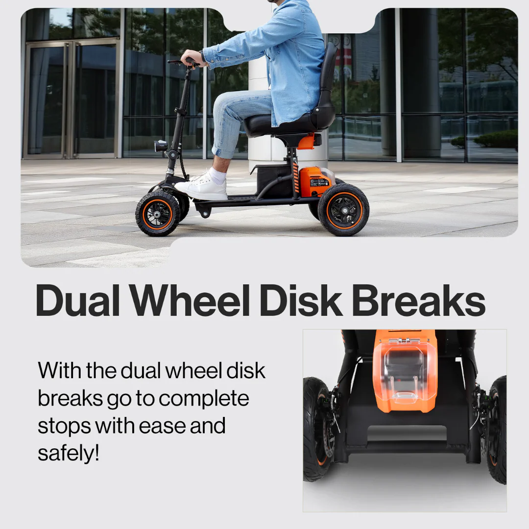 SuperHandy Explorer Portable Power Mobility Scooter - Heavy-Duty Design - Image 4