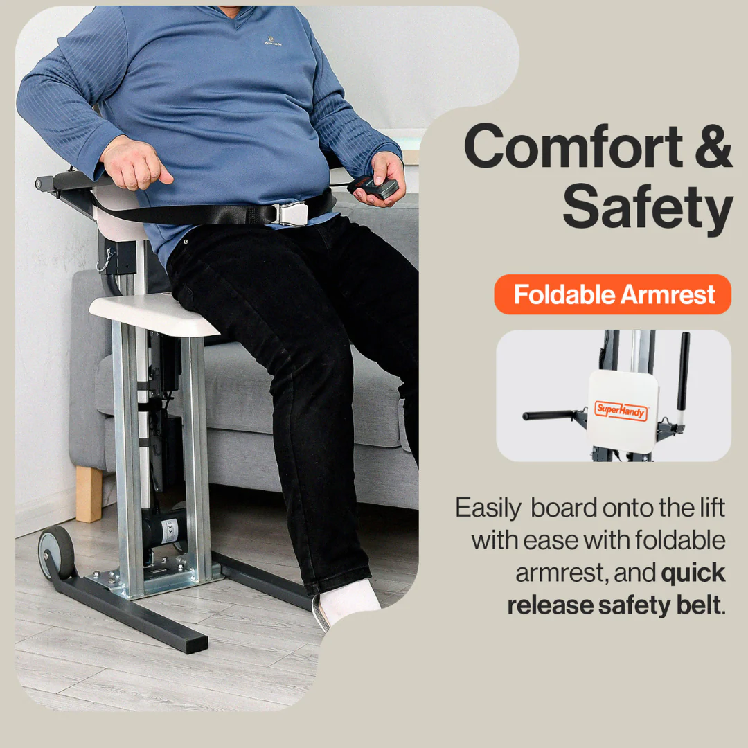 SuperHandy GoRise FS - Bariatric Electric Floor to Standing Lift Assistant - Image 4