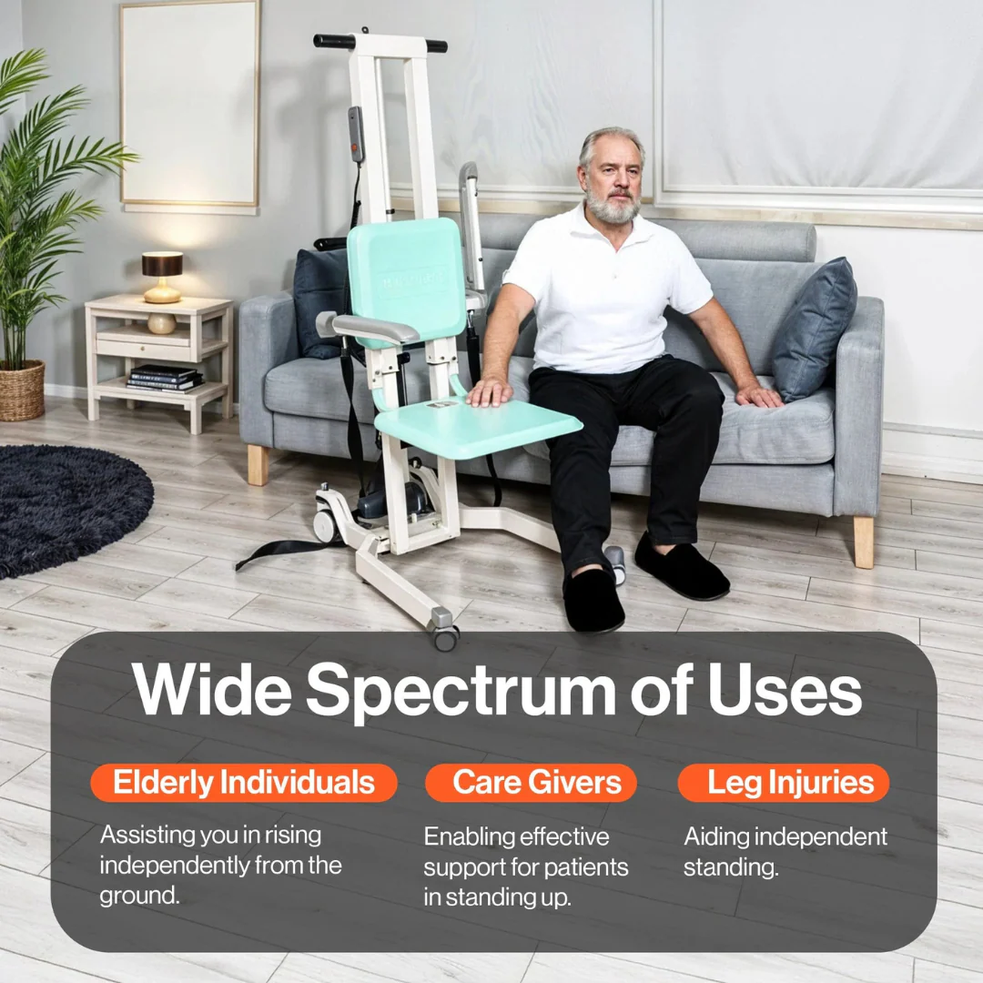 SuperHandy GoRise TX Portable Patient Transfer Lift - 500 lb Capacity - Image 5