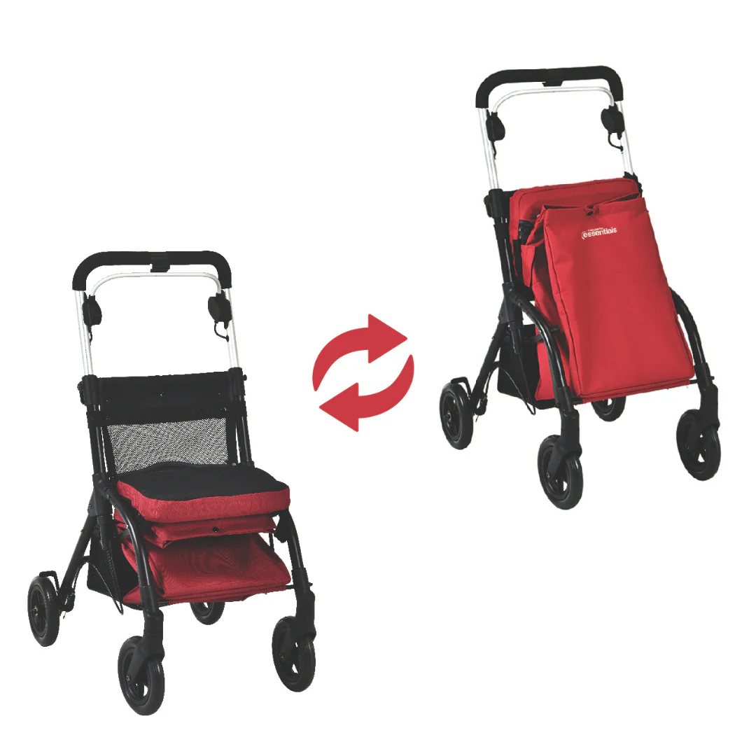 Triumph Mobility Essentials Lightweight Shopping Rollator with Seat - Image 3