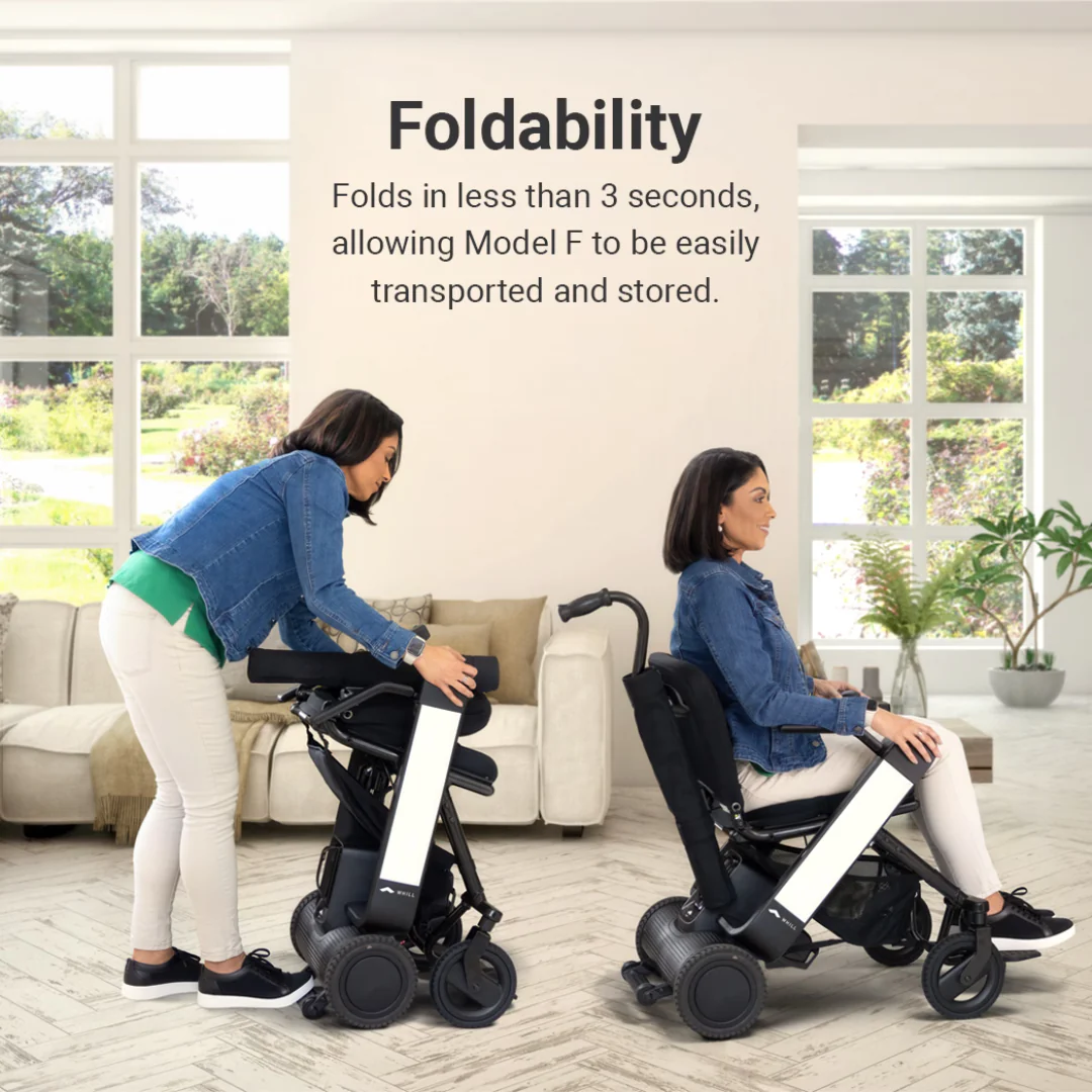 Whill Model F Lightweight Portable Electric Wheelchair - Image 4